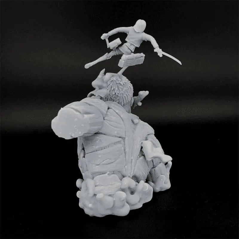 Battleship Titan vs. Mikasa Ackerman Figure - Attack on