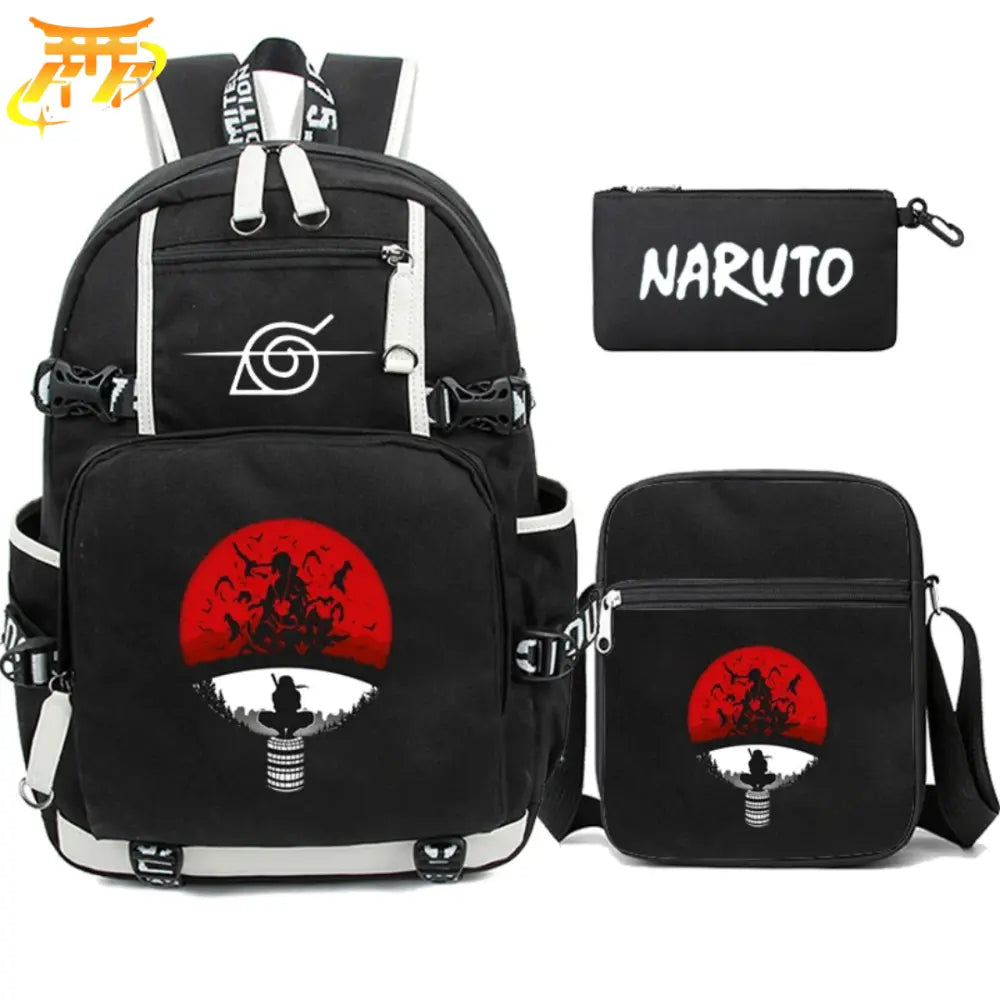 Itachi Uchiwa Backpack + Pencil Case + Bag - Naruto Shippuden™