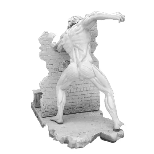 Resin Figure Titan Assailant and Eren Jaeger - Attack on