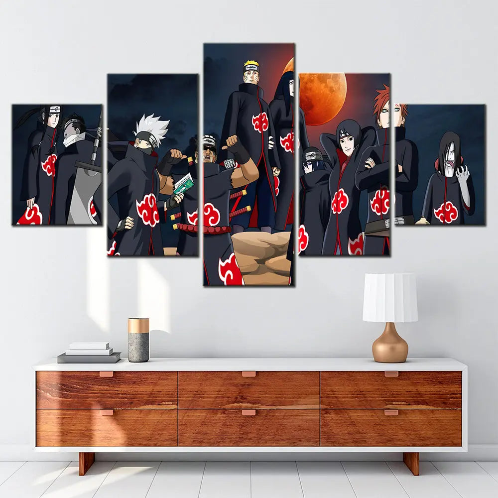 Akatsuki Outfit Ninjas Painting - Naruto Shippuden™