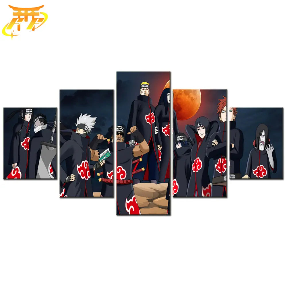 Akatsuki Outfit Ninjas Painting - Naruto Shippuden™