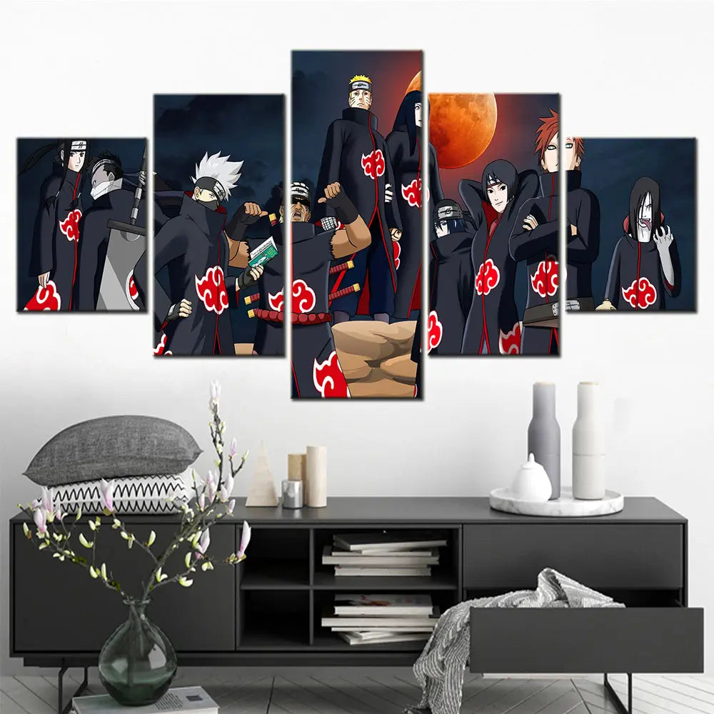 Akatsuki Outfit Ninjas Painting - Naruto Shippuden™