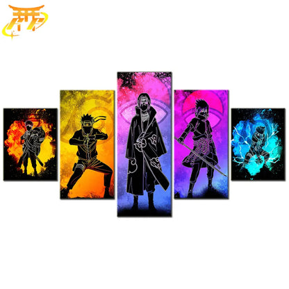 Gaara & Naruto & Itachi & Sasuke Painting - Naruto Shippuden™