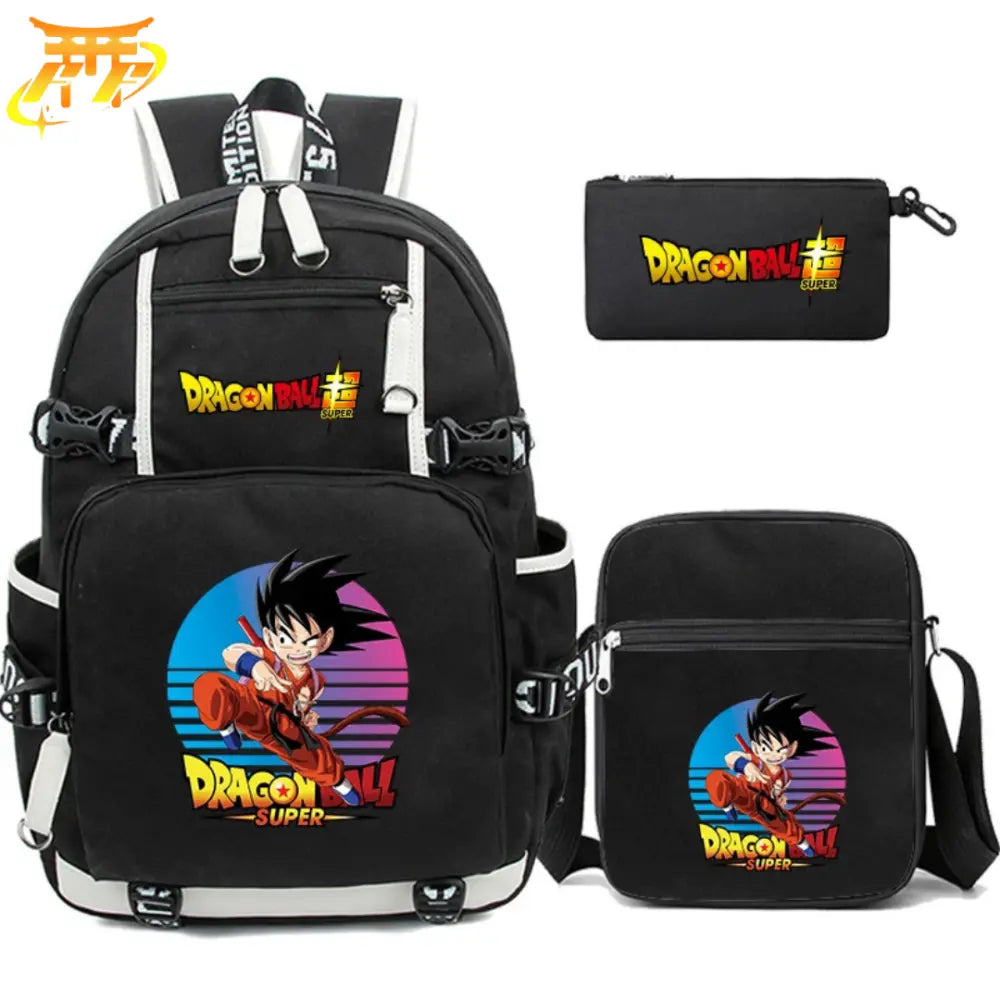  Goku Dragon Ball Super Backpack + Pencil Case + Bag  - Dragon Ball Z™