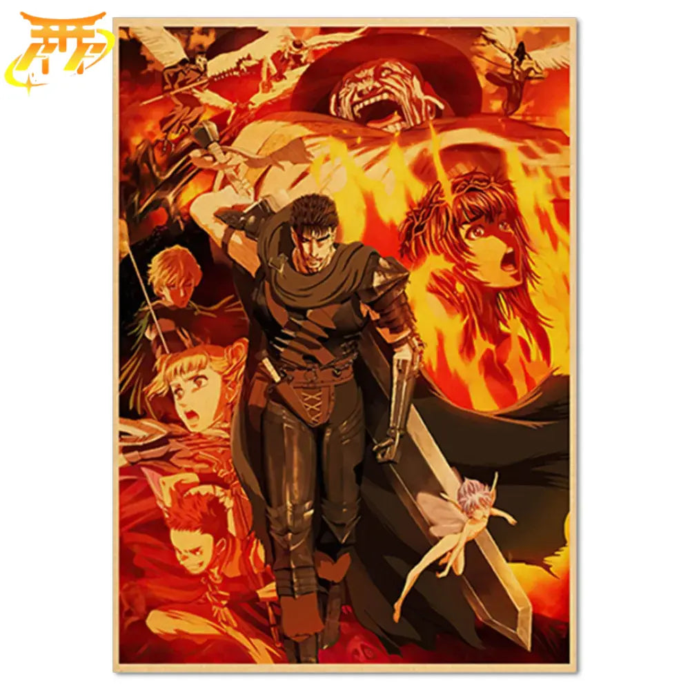 Guts "The Warrior's Vengeance" Poster - Berserk™