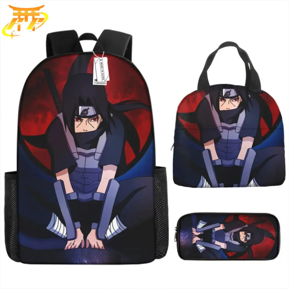 Itachi Uchiwa Backpack + Pencil Case + Bag - Naruto Shippuden™