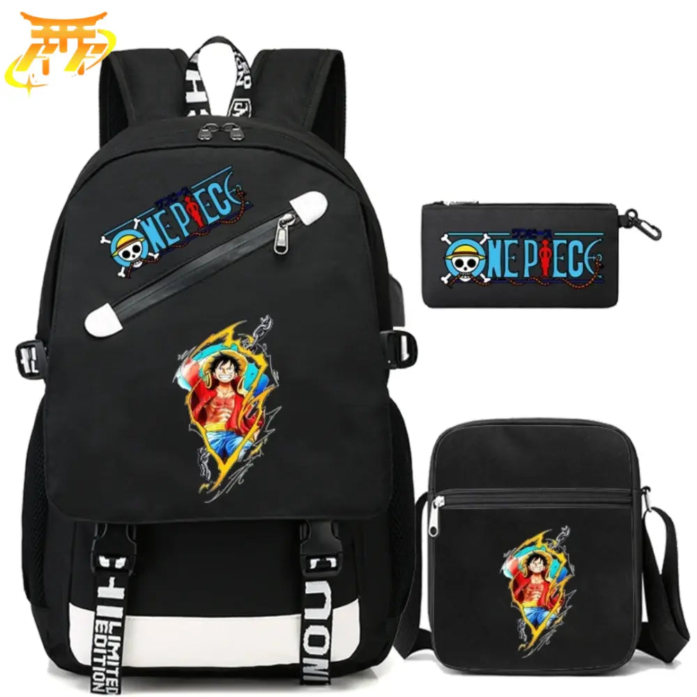 Luffy, King of the Pirates Backpack + Pencil Case + Bag - One Piece™