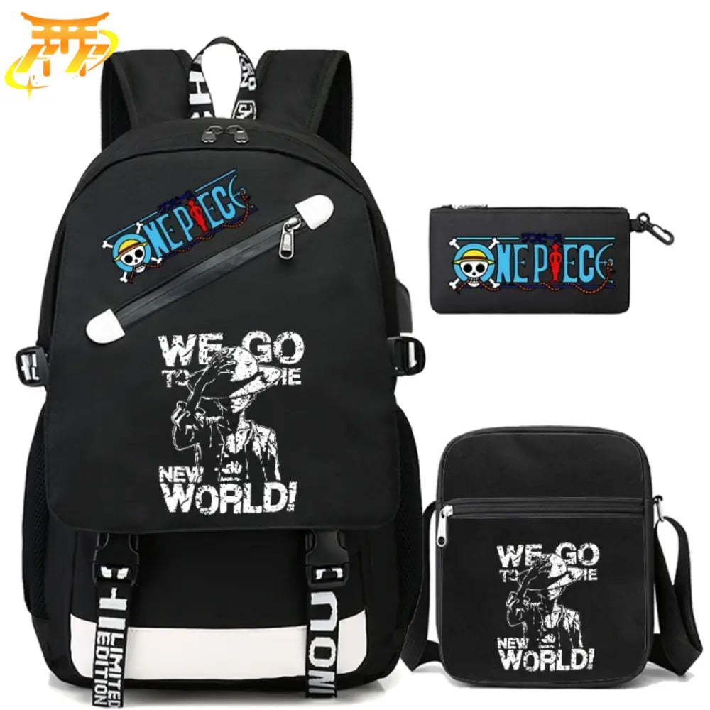 Luffy New World Backpack + Pencil Case + Bag - One Piece™