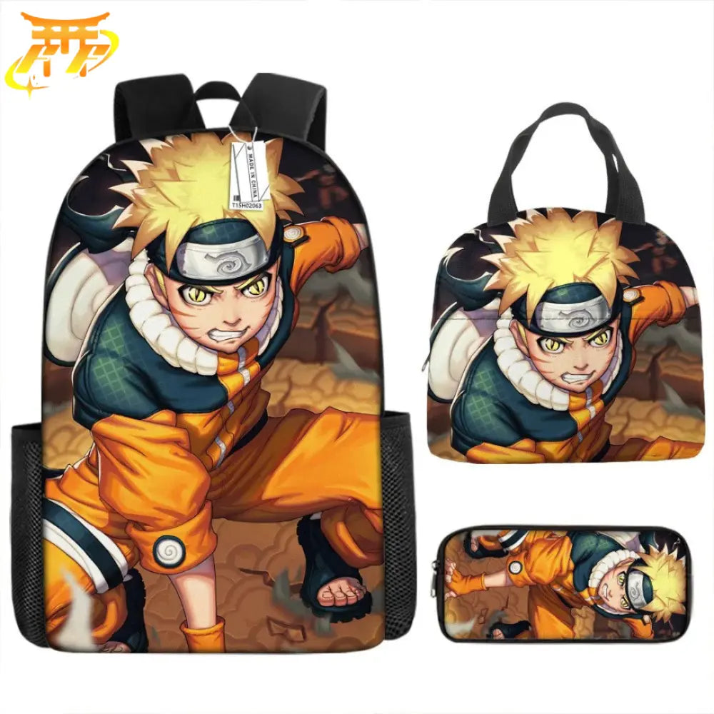 Naruto First Form Backpack + Pencil Case + Bag - Naruto Shippuden™