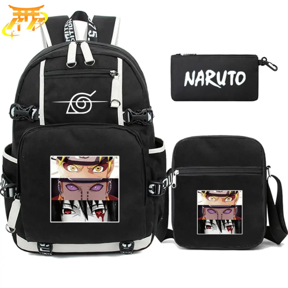 Naruto x Pain x Sasuke Backpack + Pencil Case + Bag - Naruto Shippuden™