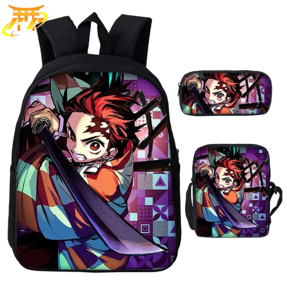 Tanjiro Kamado Backpack + Pencil Case + Bag - Demon Slayer™