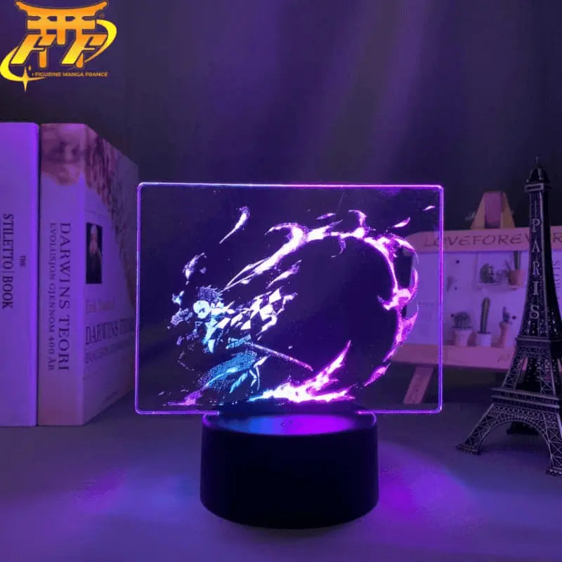 Tanjiro Kamado Flame of Fate Two-Tone LED Lamp - Demon 