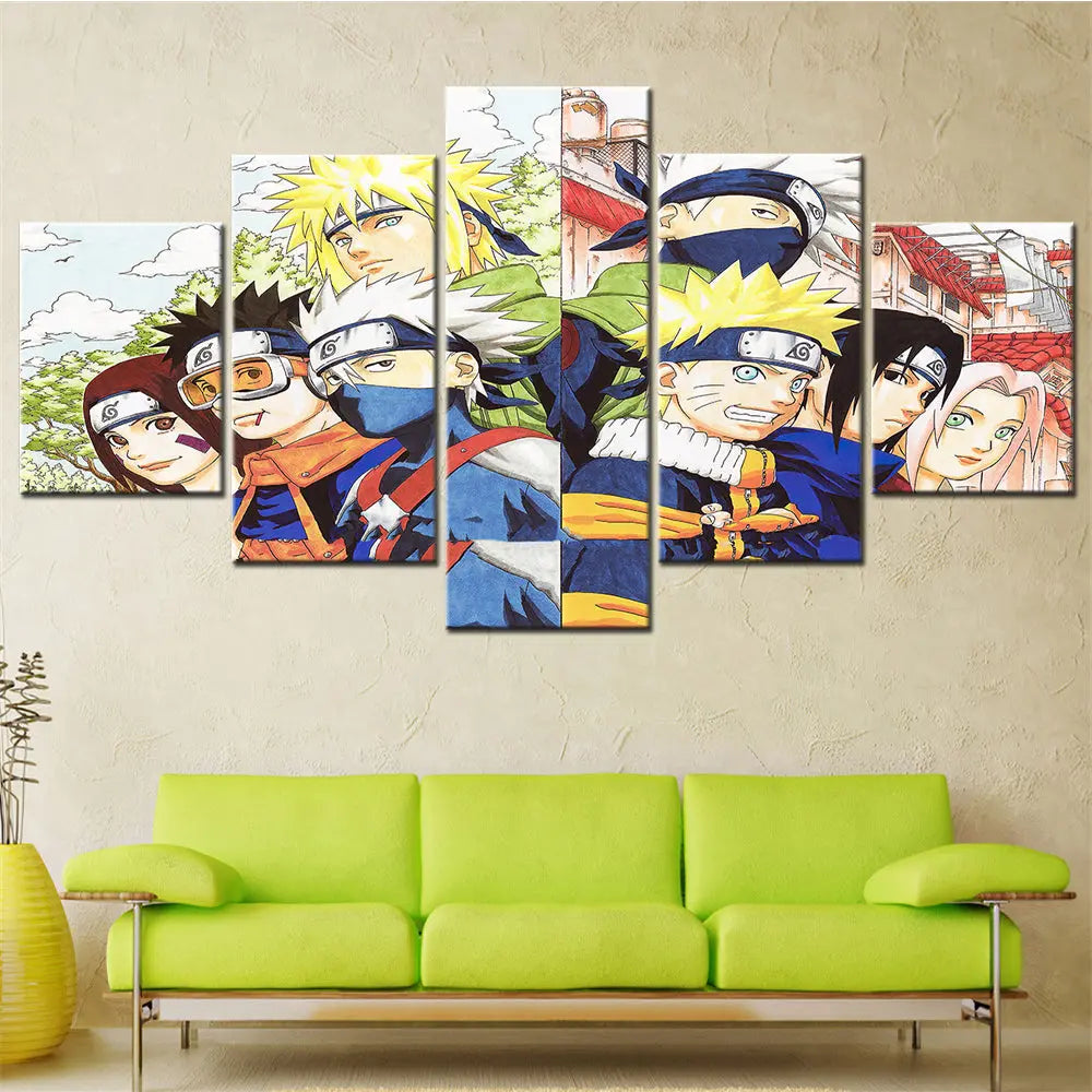 Team 7 1st and 2nd Generation Painting - Naruto Shippuden™