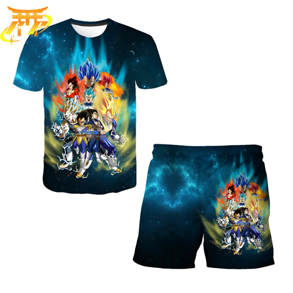 Vegeta's Transformations Pyjamas Short - Dragon Ball Z™