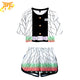 Women's Kocho Pyjamas White and Black - Demon Slayer™